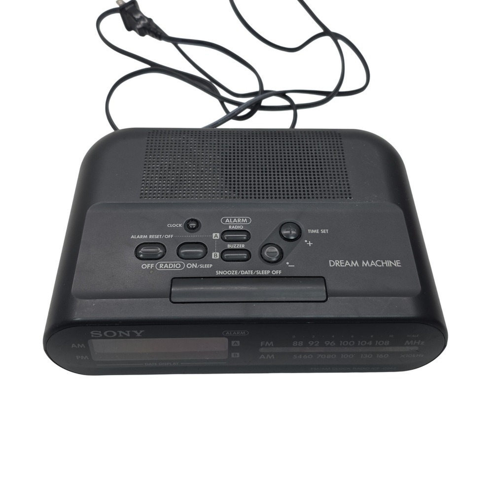 Sony‎ ICF-C243 Dream Machine Clock Radio - Large RED display, AM/FM, Works!